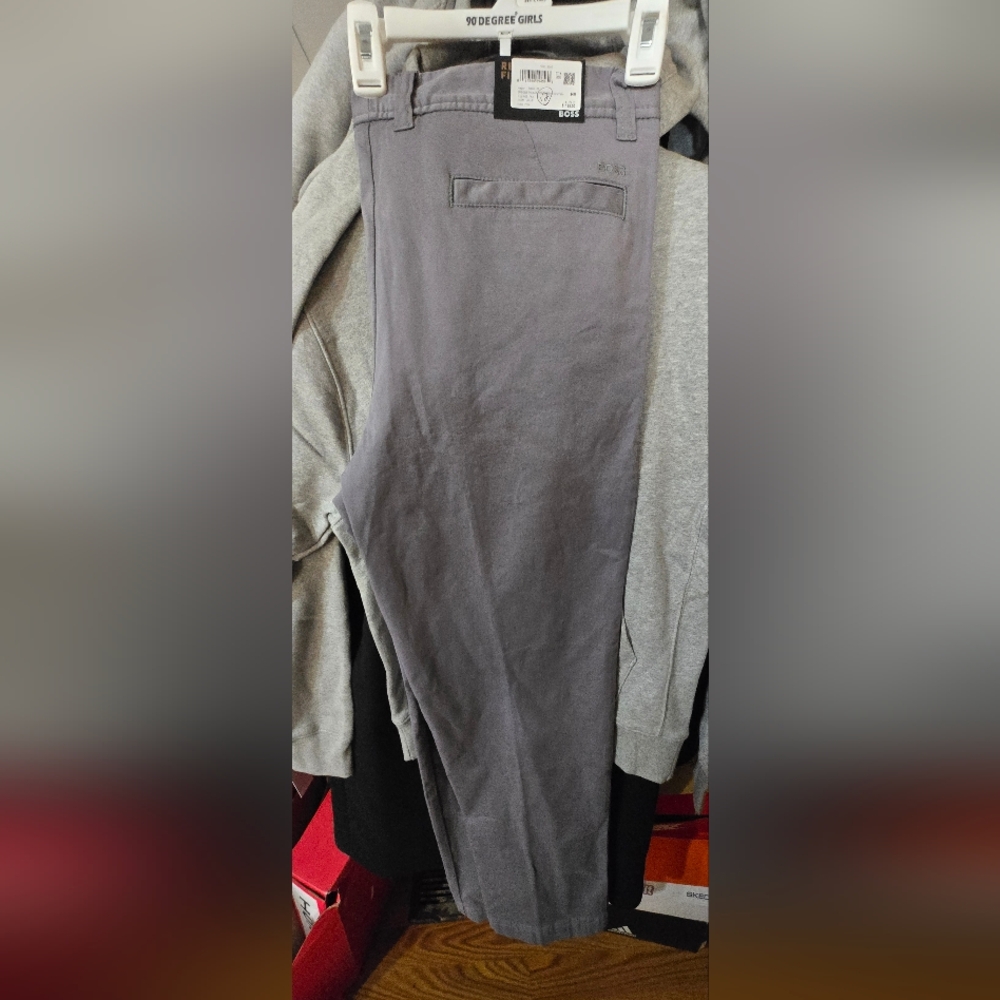 Boss Men's Charcoal Chinos